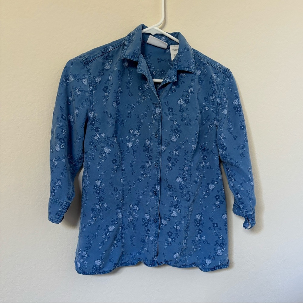 Vintage Liz Claiborne Floral Button Up Shirt